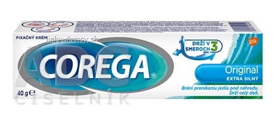 COREGA Original EXTRA SILNÝ fixačný krém 1x40 g