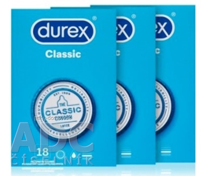 DUREX Classic kondóm (2+1) 3x18 ks (54 ks)