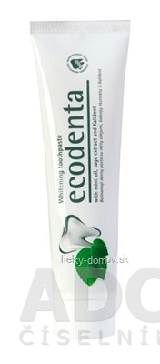 Ecodenta Whitening zubná pasta bieliaca (s mätovým olejom, šalviou a Kalidentom) 1x100 ml