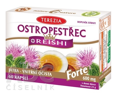 TEREZIA PESTREC + REISHI Forte cps 1x60 ks