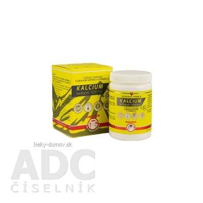 GALVEX KALCIUM karbonát 500 mg + D3 tbl 1x100 ks