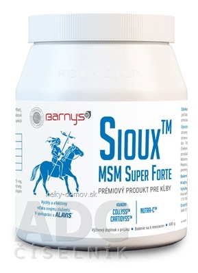 Barnys Sioux MSM Super Forte prášok 1x600 g