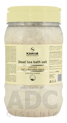 KAWAR SOĽ Z MŔTVEHO MORA kúpeľová soľ 1x2000 g