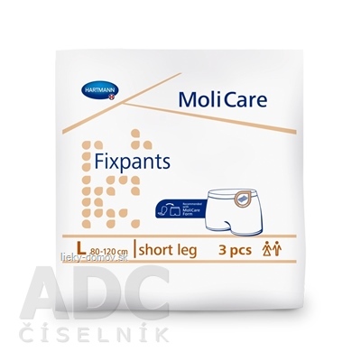 MoliCare Fixpants short leg L fixačné nohavičky (80-120 cm) 1x3 ks