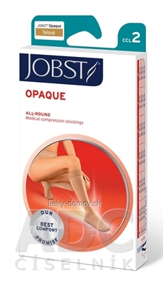 JOBST OPAQUE kompresívne lýtkové pančuchy II.KT, s otvorenou špičkou, telové, veľ. IV., 1x1 pár