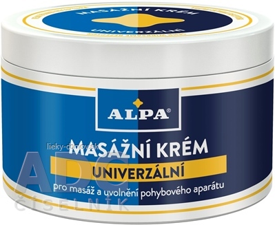 ALPA MASÁŽNY KRÉM Univerzálny 1x250 ml