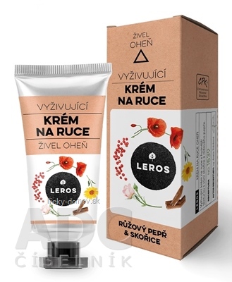 LEROS VYŽIVUJÚCI KRÉM NA RUKY ŽIVEL OHEŇ s ružovým korením a škoricou 1x30 ml