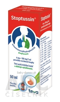 STOPTUSSIN gto por (fľ.skl. s kvapk.) 1x50 ml