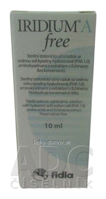 IRIDIUM A free očný roztok (inov.2022) 1x10 ml