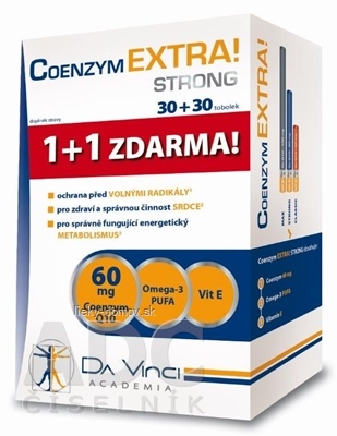 COENZYM EXTRA STRONG 60MG - Da Vinci cps 30+30 zadarmo (60 ks)