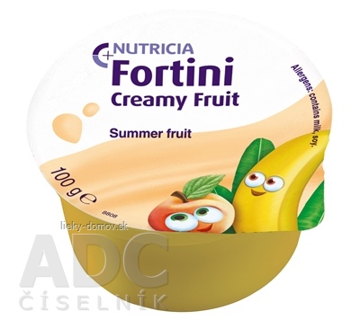 Fortini Creamy Fruit Multi Fibre príchuť letné ovocie 4x100 g