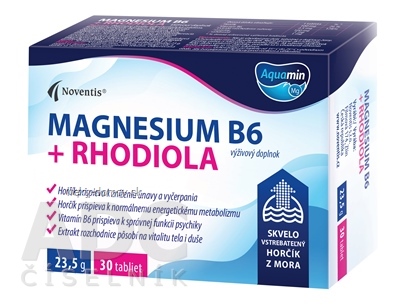 Noventis Magnesium B6 + Rhodiola tbl 1x30 ks