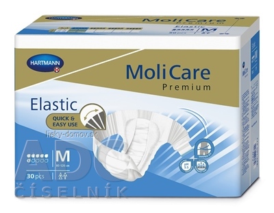 MoliCare Premium Elastic 6 kvapiek M plienkové nohavičky zalepovacie 1x30 ks