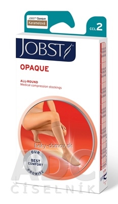 JOBST OPAQUE kompresívne lýtkové pančuchy II.KT, s otvorenou špičkou, karamelové, veľ. IV., 1x1 pár