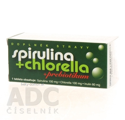 NATURVITA SPIRULINA + CHLORELLA + inulín tbl 1x90 ks