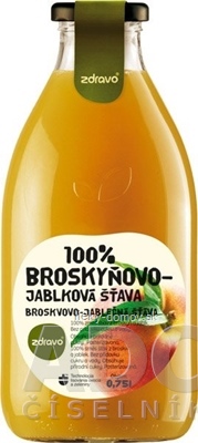 zdravo 100% BROSKYŇOVO-JABLKOVÁ ŠŤAVA 1x0,75 l