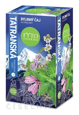 FYTO Tatranská priedušková zmes Bylinný ČAJ 20x1 g (20 g)