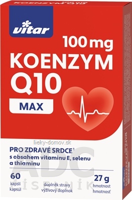VITAR KOENZYM Q10 MAX 100 mg cps 1x60 ks