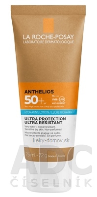 LA ROCHE-POSAY ANTHELIOS HYDRATATING LOTION SPF50+ hydratačné mlieko s ochranným faktorom, v ekologickom obale 1x75 ml