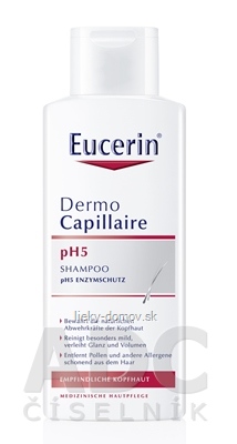 Eucerin DermoCapillaire pH5 šampón pre citlivú pokožku 1x250 ml
