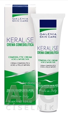 GALENIA KERALISE CREMA COMEDOLITIKA krém s exfoliačným účinkom na tvár a telo 1x30 ml