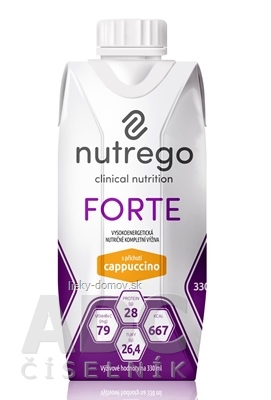 Nutrego FORTE s príchuťou cappuccino 12x330 ml
