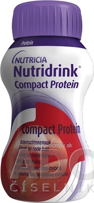 NUTRIDRINK COMPACT PROTEIN s príchuťou lesného ovocia (inov.2021) 24x125 ml (3000 ml)