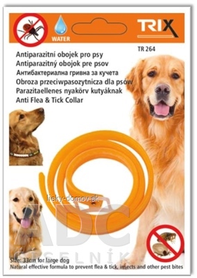 TRIX TR264 Antiparazitný obojok pre psov, dĺžka 33 cm, 1x1 ks
