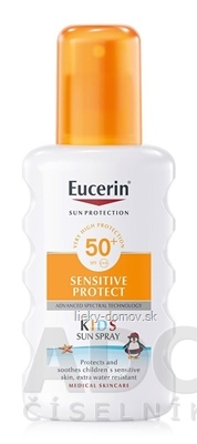 Eucerin SUN SENSITIVE PROTECT SPF 50+ Detský sprej na opaľovanie 1x200 ml