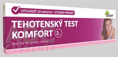 Slovakiapharm TEHOTENSKÝ TEST KOMFORT 1x2 ks
