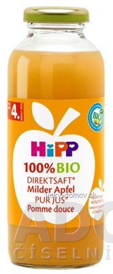 HiPP 100 % BIO Jablková šťava (od ukonč. 4. mesiaca) 1x330 ml