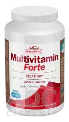 VITAR Veterinae Multivitamín Forte želatínky 1x40 ks