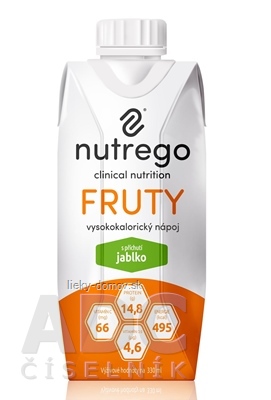 Nutrego FRUTY s príchuťou jablko 12x330 ml