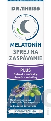 Dr.Theiss MELATONÍN SPREJ na zaspávanie PLUS extrakt z mučenky, chmeľu, valeriány 1x20 ml