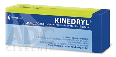 KINEDRYL tbl 25 mg/30 mg (blis.PVC/Al) 1x10 ks