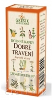 GREŠÍK BYLINNÉ KVAPKY DOBRÉ TRÁVENIE 1x50 ml