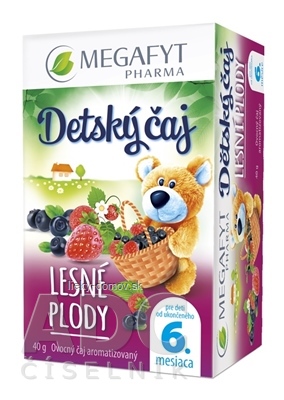 MEGAFYT Detský čaj LESNÉ PLODY ovocný čaj  (od ukonč. 6. mesiaca) 20x2 g (40 g)