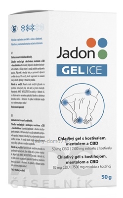 Jadon GEL ICE chladivý gél s kostihojom, mentolom a CBD 1x50 g