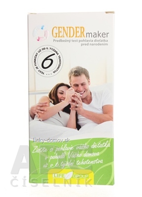 GENDERmaker - predbežný test pohlavia 1x1 ks