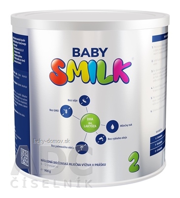 BABYSMILK 2 následná dojčenská mliečna výživa v prášku (6 - 12 mesiacov) 1x900 g
