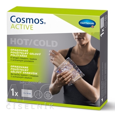 Cosmos ACTIVE Opakovane použiteľný gélový vankúšik hot/cold (13x14 cm) 1x1 ks