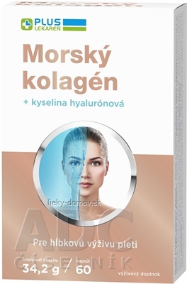 PLUS LEKÁREŇ Morský kolagén + kyselina haylurónová cps 1x60 ks