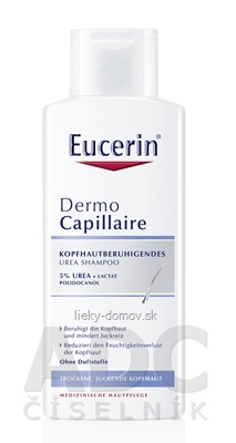 Eucerin DermoCapillaire 5% Urea šampón pre suchú pokožku 1x250 ml