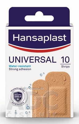Hansaplast UNIVERSAL Water-resistant náplasť vodeodolná (inov.2021) 1x10 ks
