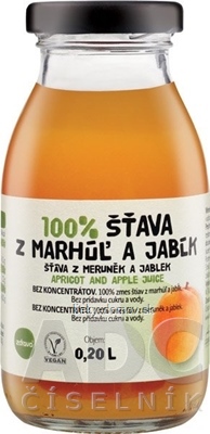 zdravo 100% ŠŤAVA Z MARHÚĽ A JABĹK 1x200 ml