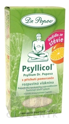 DR. POPOV PSYLLICOL POMARANČ rozpustná vláknina 1x100 g