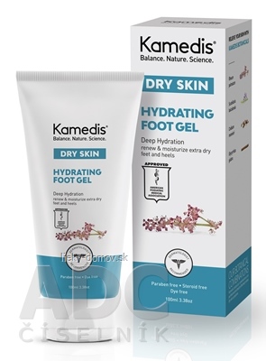 Kamedis DRY SKIN HYDRATING FOOT GEL hydratačný gél na nohy (inov.2019) 1x100 ml