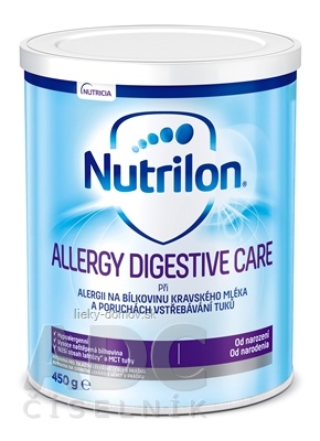 Nutrilon ALLERGY DIGESTIVE CARE mliečna výživa v prášku (od narodenia) (inov. 2019) 1x450 g