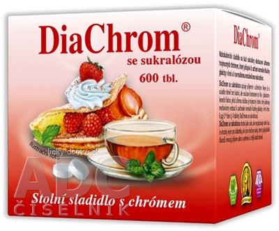 DiaChrom so sukralózou tbl 1x600 ks