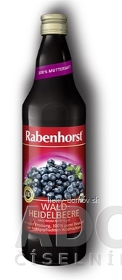 Rabenhorst Čučoriedková šťava Bio 1x750 ml